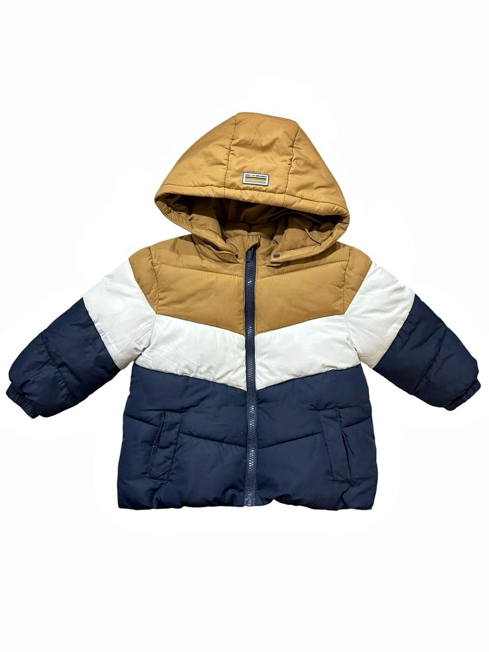 Mayoral Boys Color Block Puffer Jacket Size 2 Like New